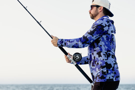 Blue Camo Performance Hoodie