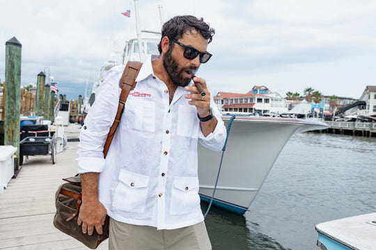 Ernest Hemingway Cigar Shirt