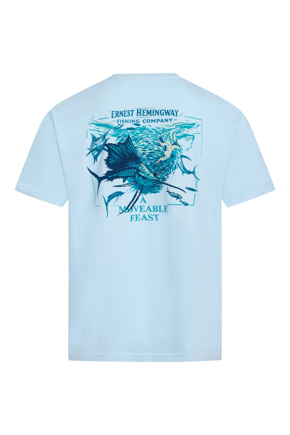 A Moveable Feast tee from Ernest Hemingway Fishing Co, alternate view