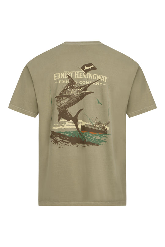 Marlin Pilar tee from Ernest Hemingway Fishing Co, alternate view