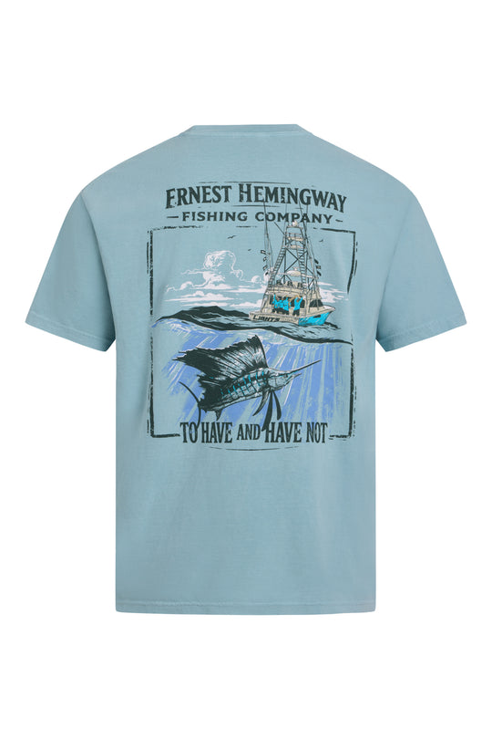 To Have and Have Not tee from Ernest Hemingway Fishing Co, alternate view