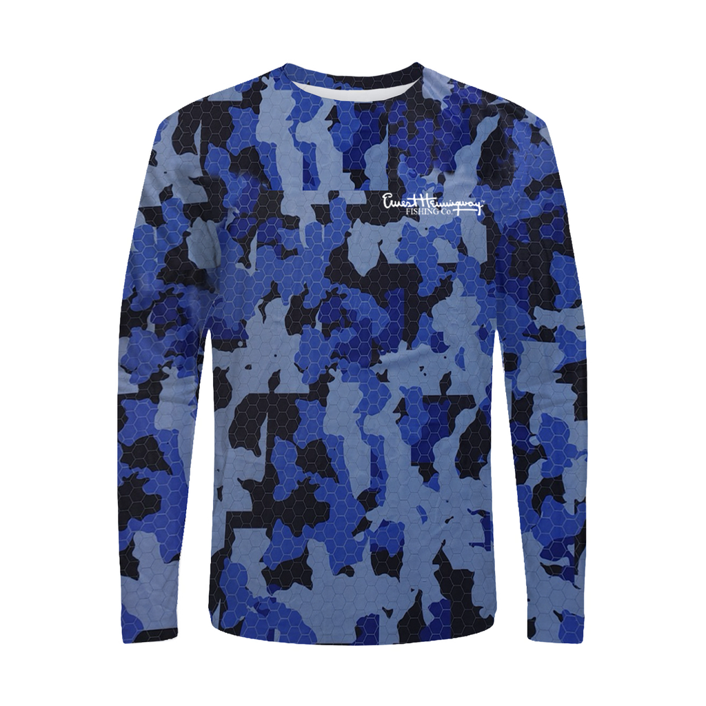 Blue Camo Crew Neck Long Sleeve – Ernest Hemingway Fishing Co
