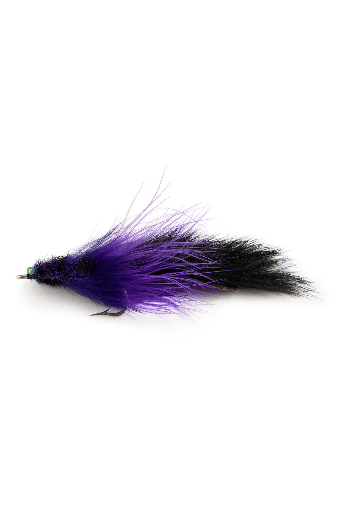 Marabou Toad fly in purple and black for tarpon and snook